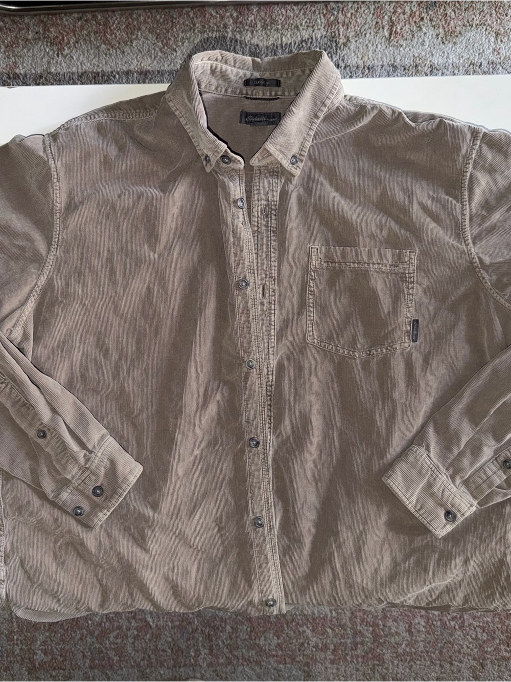 Eddie Bauer Corduroy Button Down (XL)